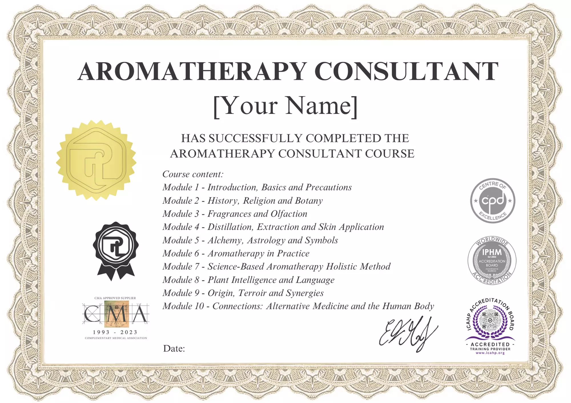 Online Aromatherapy Consultant Certification Course
