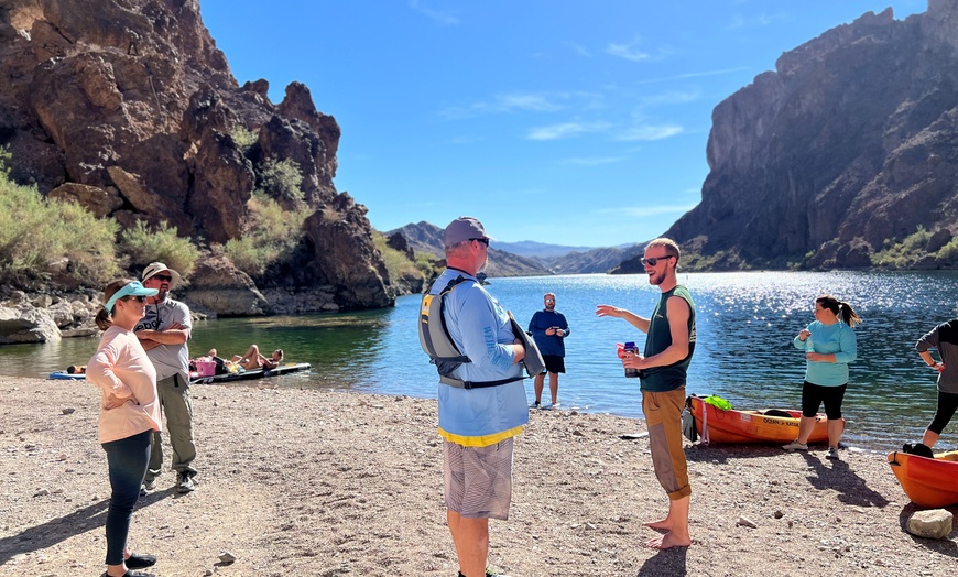 Image 3: Las Vegas & Arizona: Colorado River Kayak Tour to Emerald Cave & More