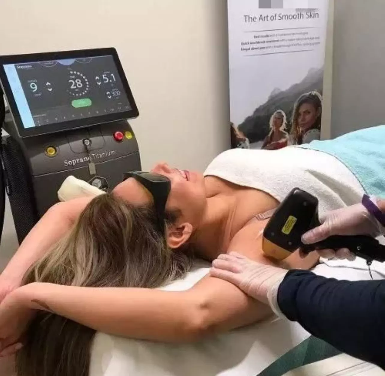 6 Soprano Laser Hair Removal Sessions on One Small, Medium, Large Area