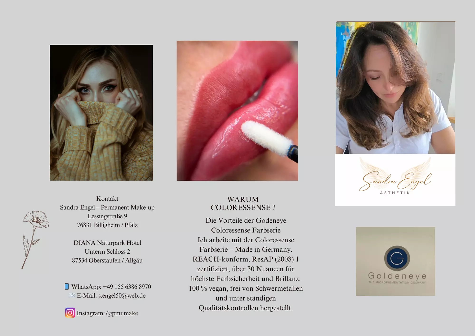 Micropigmentierung: Schattierung (Powder Brows oder Lippen) + Touch-Up