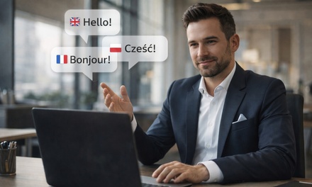 Nauka języka obcego z awatarem AI przez 12 miesięcy (20 godzin miesięcznie) - Fluent Talk AI