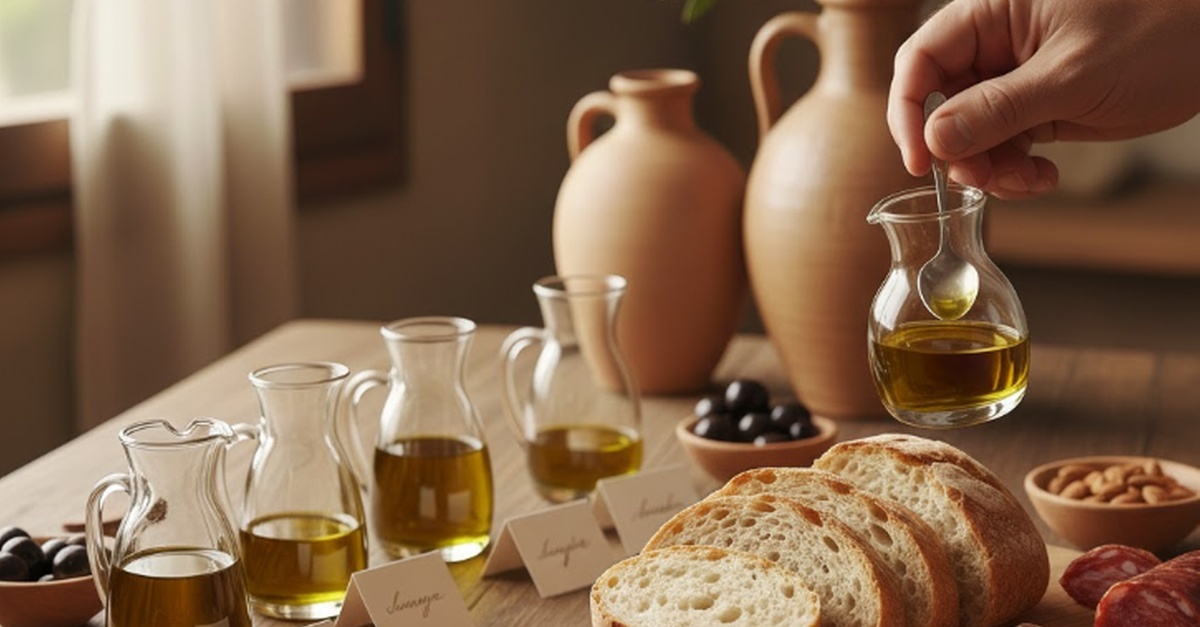Cata de aceites con panes artesanales y embutidos en Valencia