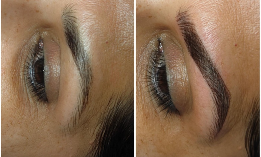 Image 3: One Microblading Session w/ or w/o Touch-Up or Combination Brows 