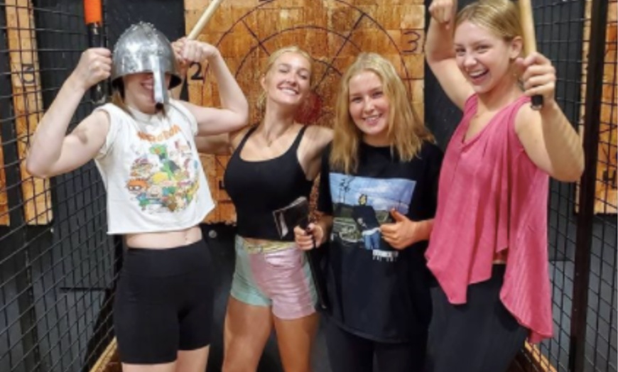 Image 4: Explore Neon Axe Throwing  Session at Celtic Axe Throwers
