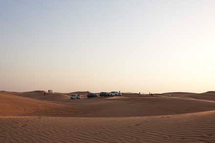 Evening Desert Safari with Dinner: Home or Hotel Pick-up by 4*4 car