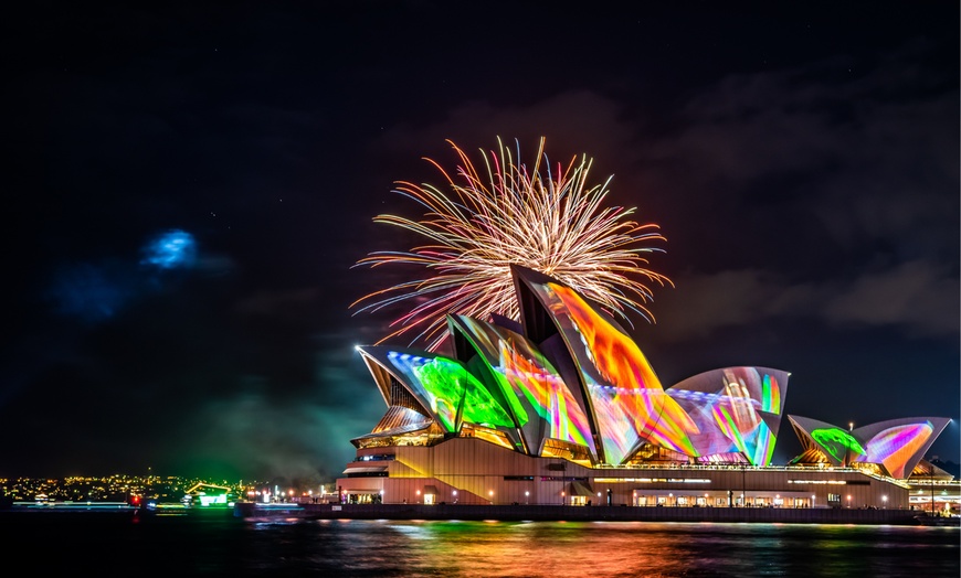 Image 5: Cruise Sydney Harbour: 90-Min Official Vivid Cruise w/ Unlimited Drinks Package