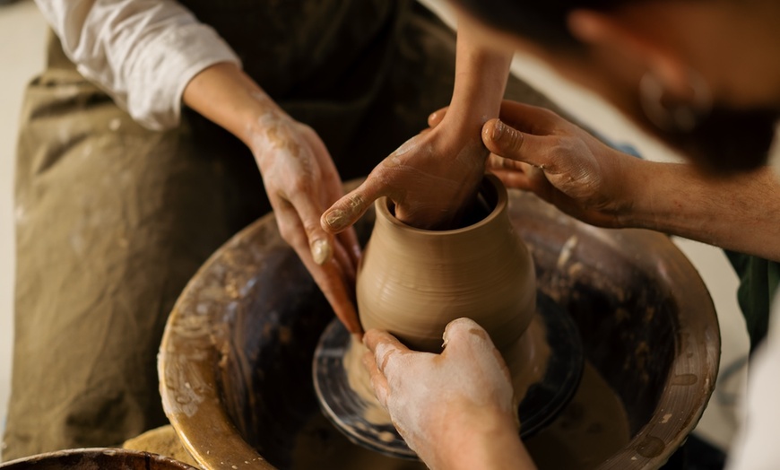 Image 1: Unleash Your Artistic Side in a Two-Hour Pottery Wheel Class for One at Mercado Art Studios, Hallandale Beach