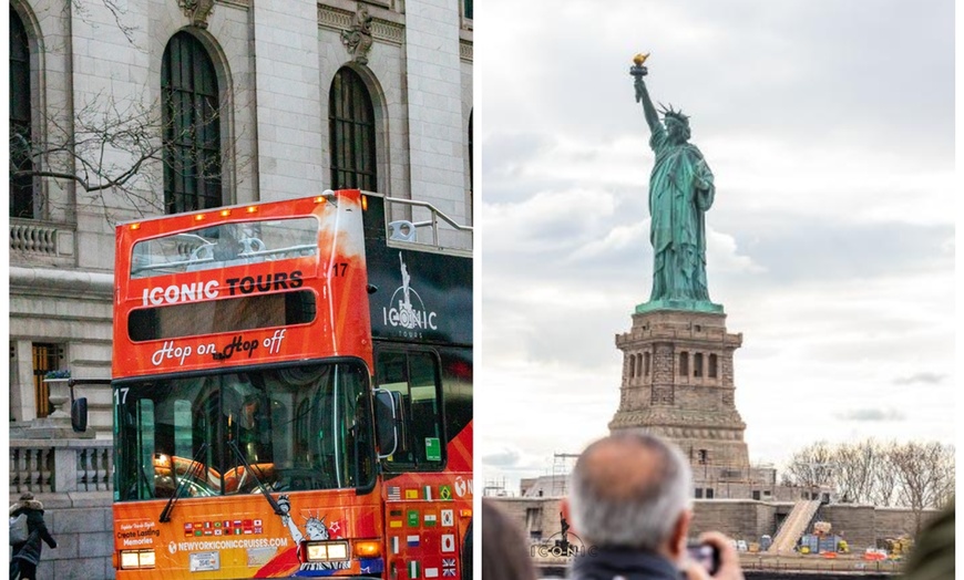 Image 5: Express Sightseeing Bus Tour with Statue of Liberty Boat Cruise Combo