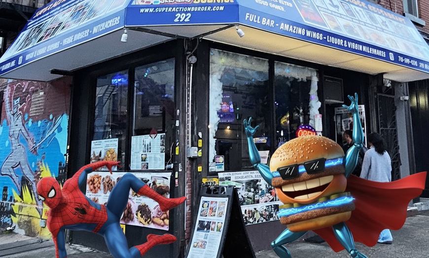 Image 10: The New Super Action Burger for Gaming Tables & Bar Reservations for Birthdays or Regular Visits Up to 50% Off