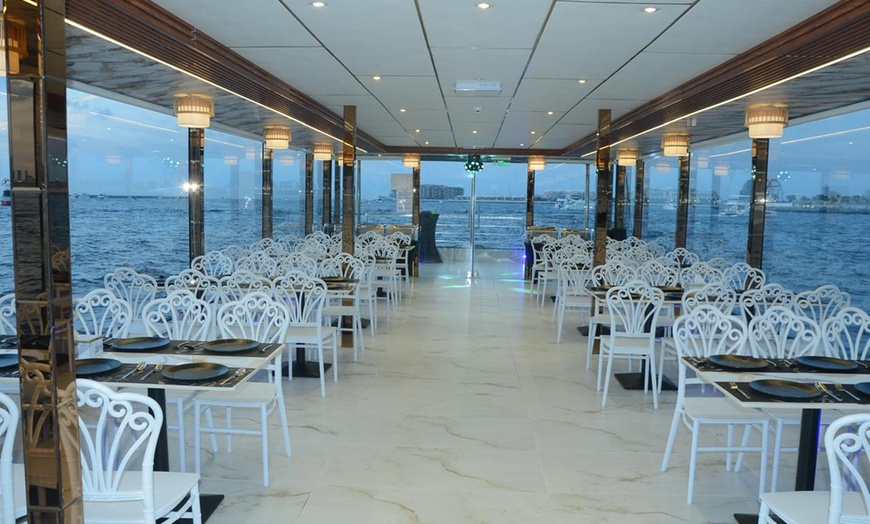 Image 5: 2-Hr VIP Marina Dhow Cruise with Dinner for 1, 2, 4 Adult, or 1 Child