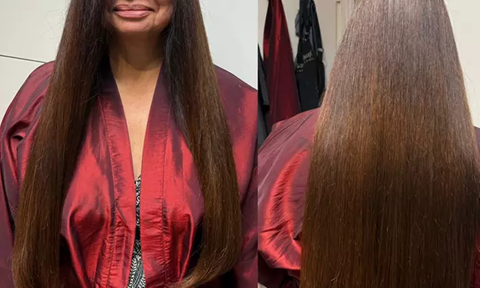 Smooth, Frizz-Free Hair with Brazilian Blowout or Keratin Treatment