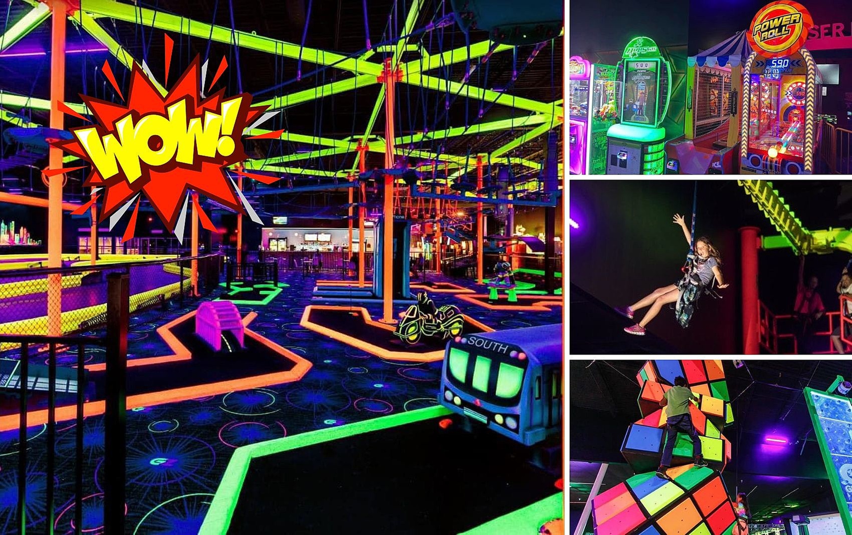 Unlimited Access to Family-Friendly Glow in the Dark Attractions!