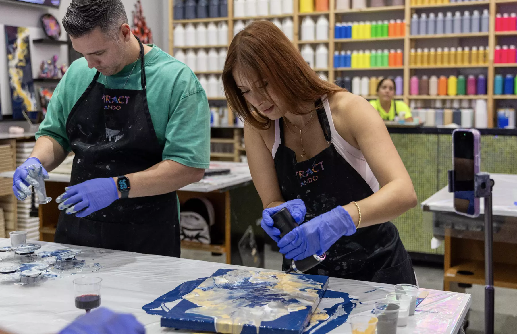 Create Your Own Fluid Abstract Art in a Fun Party Setting, Orlando