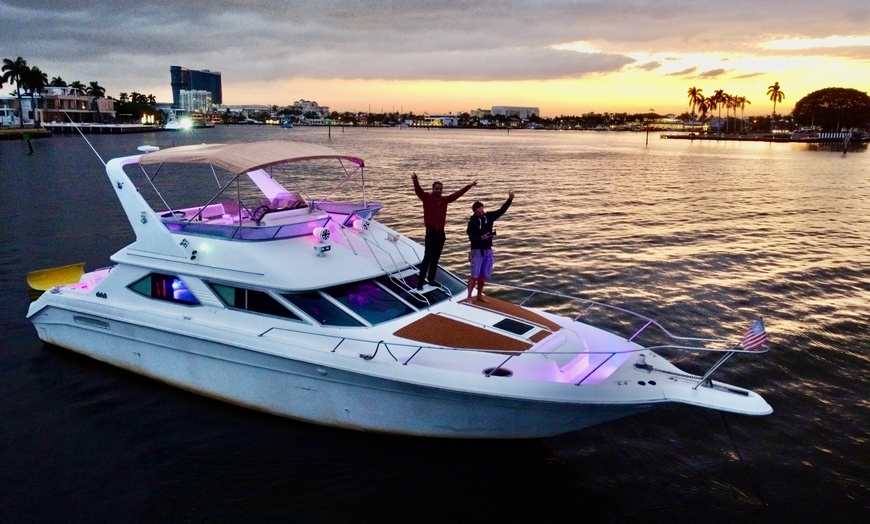 Image 1: Up to 26 % Off on Motor Boat Ride at Sea Lux Yacht Sales and Charters