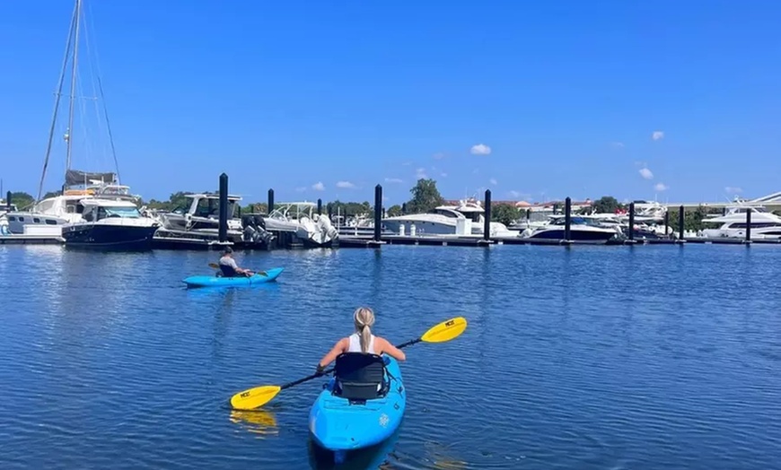 Image 2: 1 Hr Kayak Rental for 1or 4/ Tandem/Single Kayak Rental (Two People)