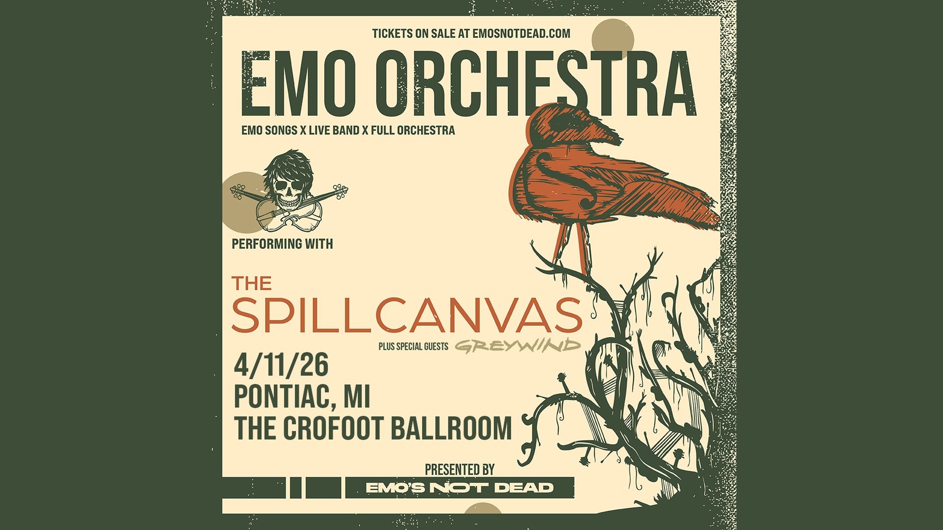 Emo Orchestra w/The Spill Canvas — Up to 30% Off