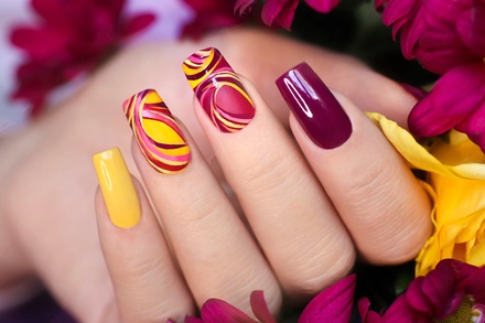 Traditional Manicure or Traditional Pedicure + Refreshment (Coffee, Tea, or Glass of Wine) - DKH Beauty