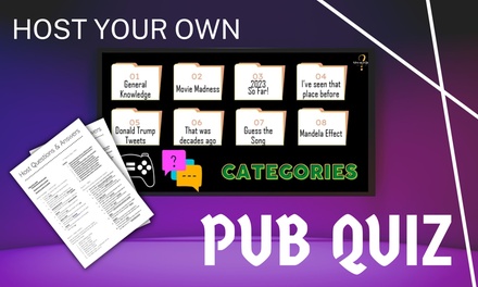 3-month Pub Quiz subscription (monthly) - 3 quizzes (PowerPoint and Printed version)