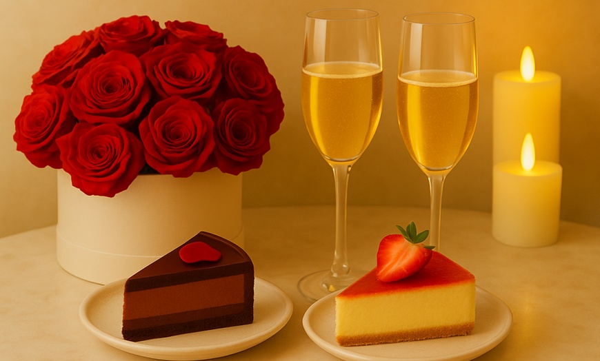 Image 4: Birthday and Anniversary Couples Massage Celebration+ Cake & Champagne
