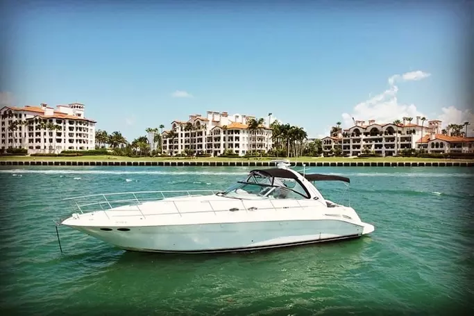 2, 3 or 4-Hours Private 50 ft Luxury Yacht Rental or 4-Hour Night Party Yacht Rental ( Up to 72% Off ) - Primary Image