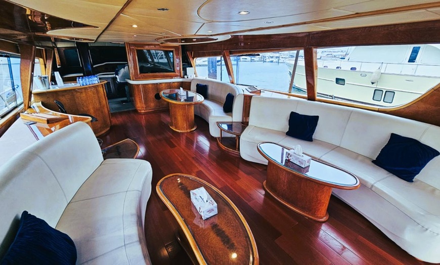 Image 8: Enjoy 105-Feet Luxury Yacht - 1, 2, 3, or 4 Hours for up to 50 PAX
