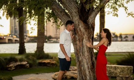 60 Minute On-Location Engagement Photography Session with 45 High Quality Digital Images - Oceanic Photography San Diego