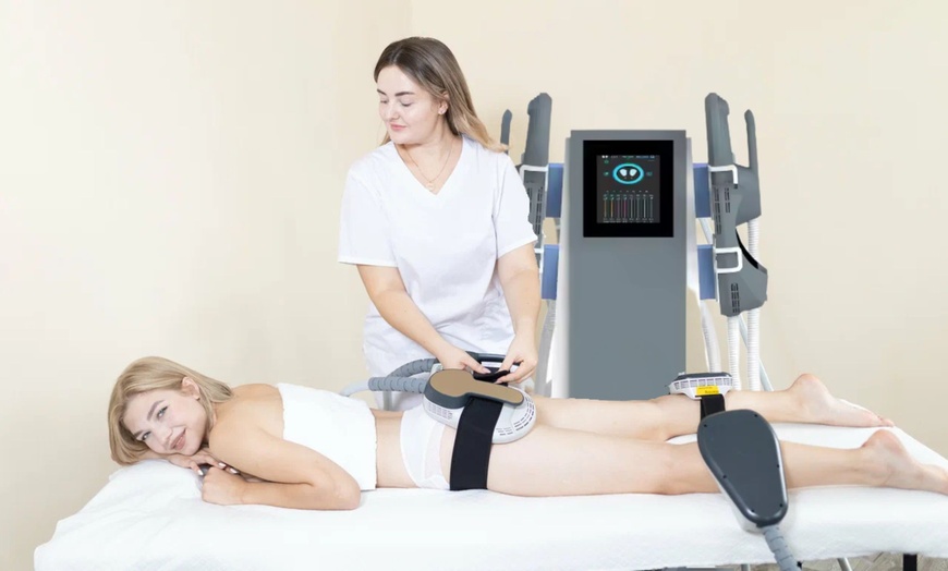 Image 1: Advanced Muscle Toning & Body Shaping (4 Pads, 2 Zones)
