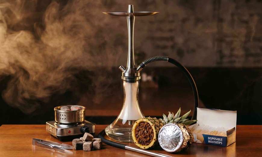 Image 2: Relax in a Hookah Garden with Shisha and Cocktail Options