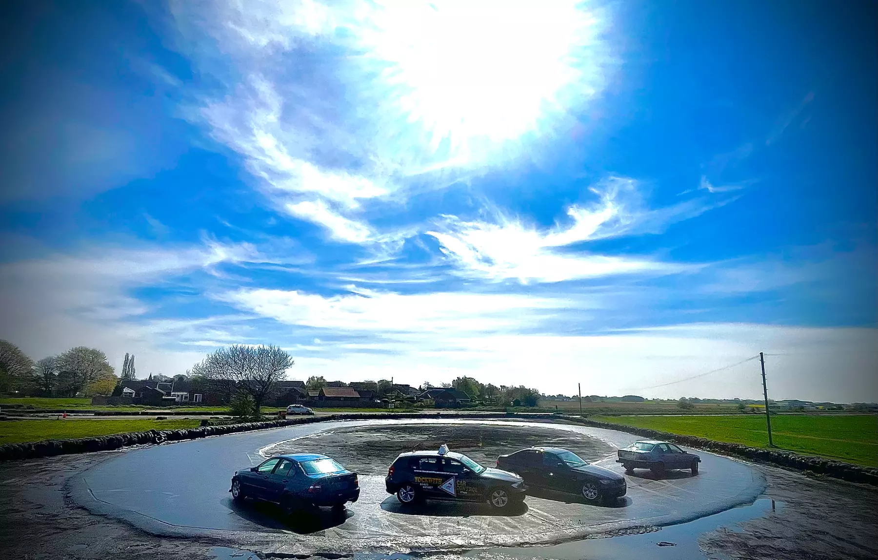 1, 2-Hour, or Half-Day Skid Pan Driving Experience for 1, 2, or 3