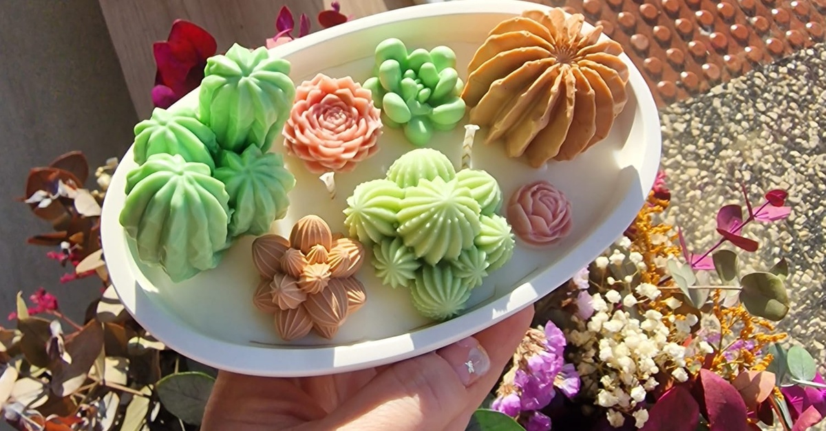 Taller virtual para crear una vela decorativa con cactus en Zaragoza