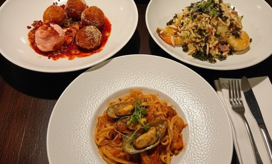 Image 1: 2-Course Dinner with Wine or Beer at View Brisbane for Up to 4 People