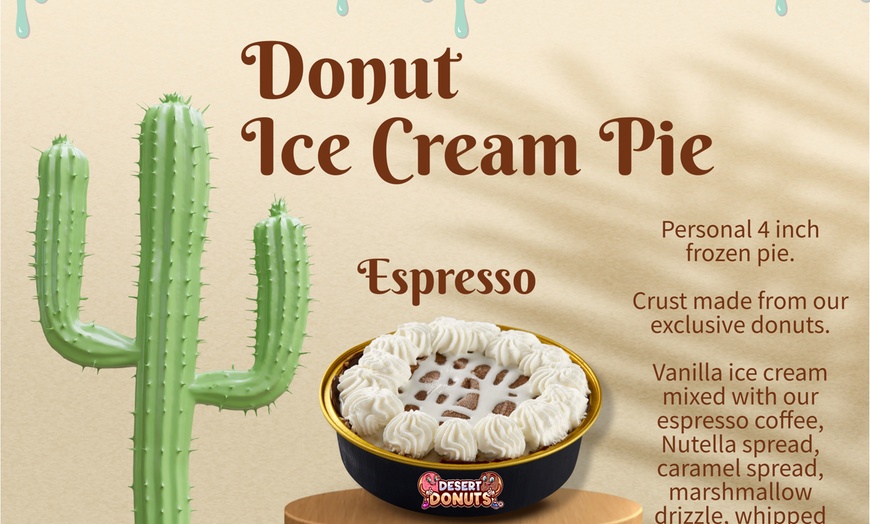 Image 9: 50% off One 4-Inch Donut Ice Cream Pie - 8 Flavors to Choose From