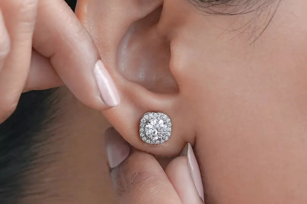 Stud Diamond Earrings For Women
