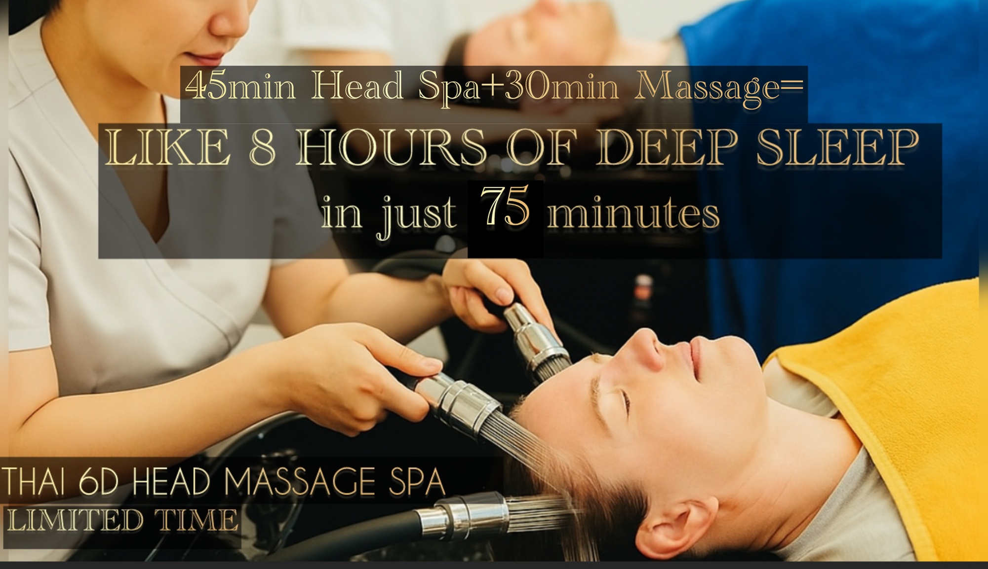 Ultimate Relaxation: 75-Minute Head Spa & Massage