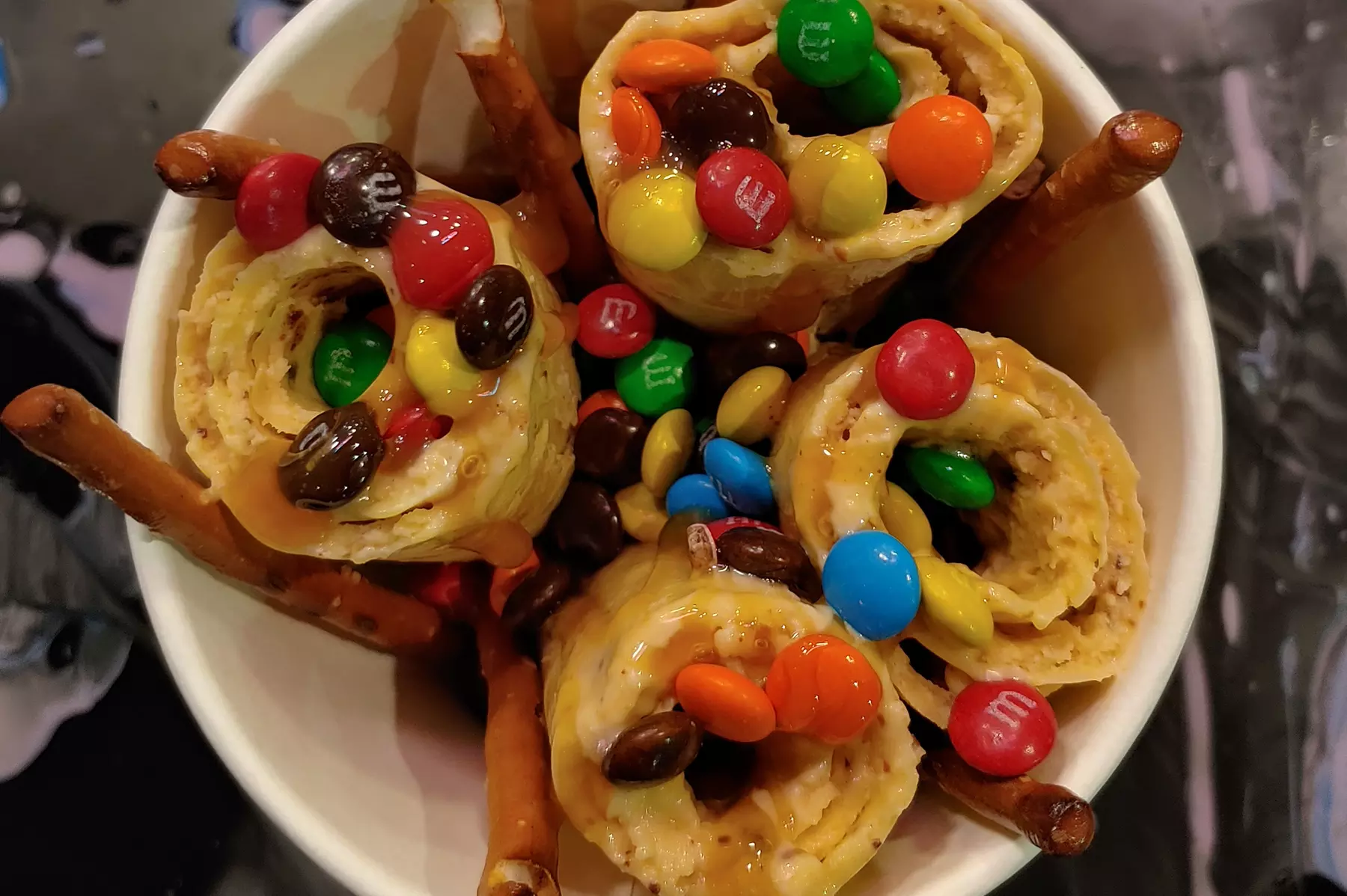 Enjoy Mini, Small Rolled or Family Ice Cream w/ Your Favorite Mix-Ins