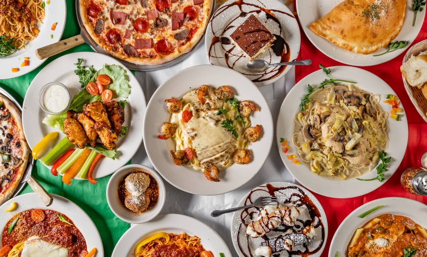 Image 1: Enjoy Pasta Dinners with Soup, Salad, Appetizer & Dessert for One, Two, or Four @ Lizzano's Pizza (Up to 40%Off)