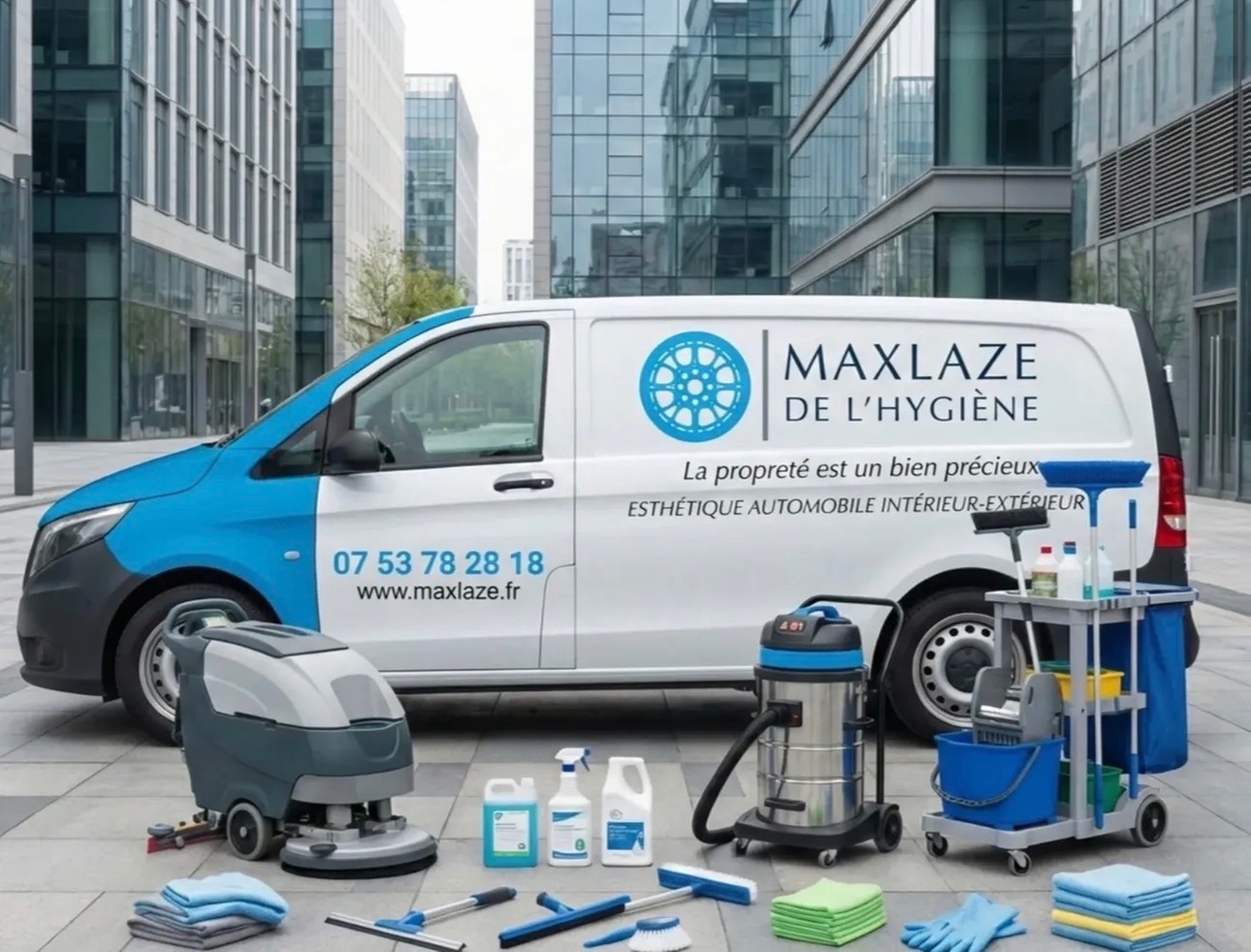 Nettoyage industriel pour surfaces de 100 à 250 m²