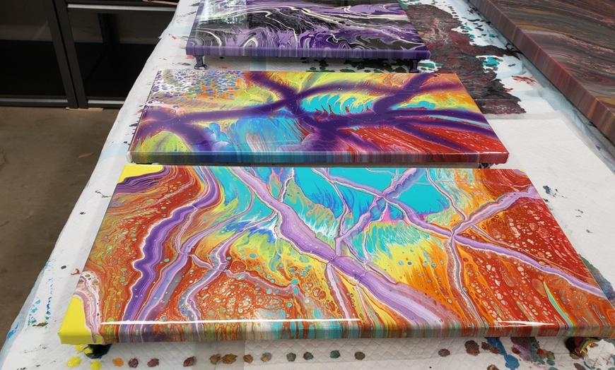Image 7: Unleash Creativity: Guided Fluid Art Experiences for Children Ages 2+