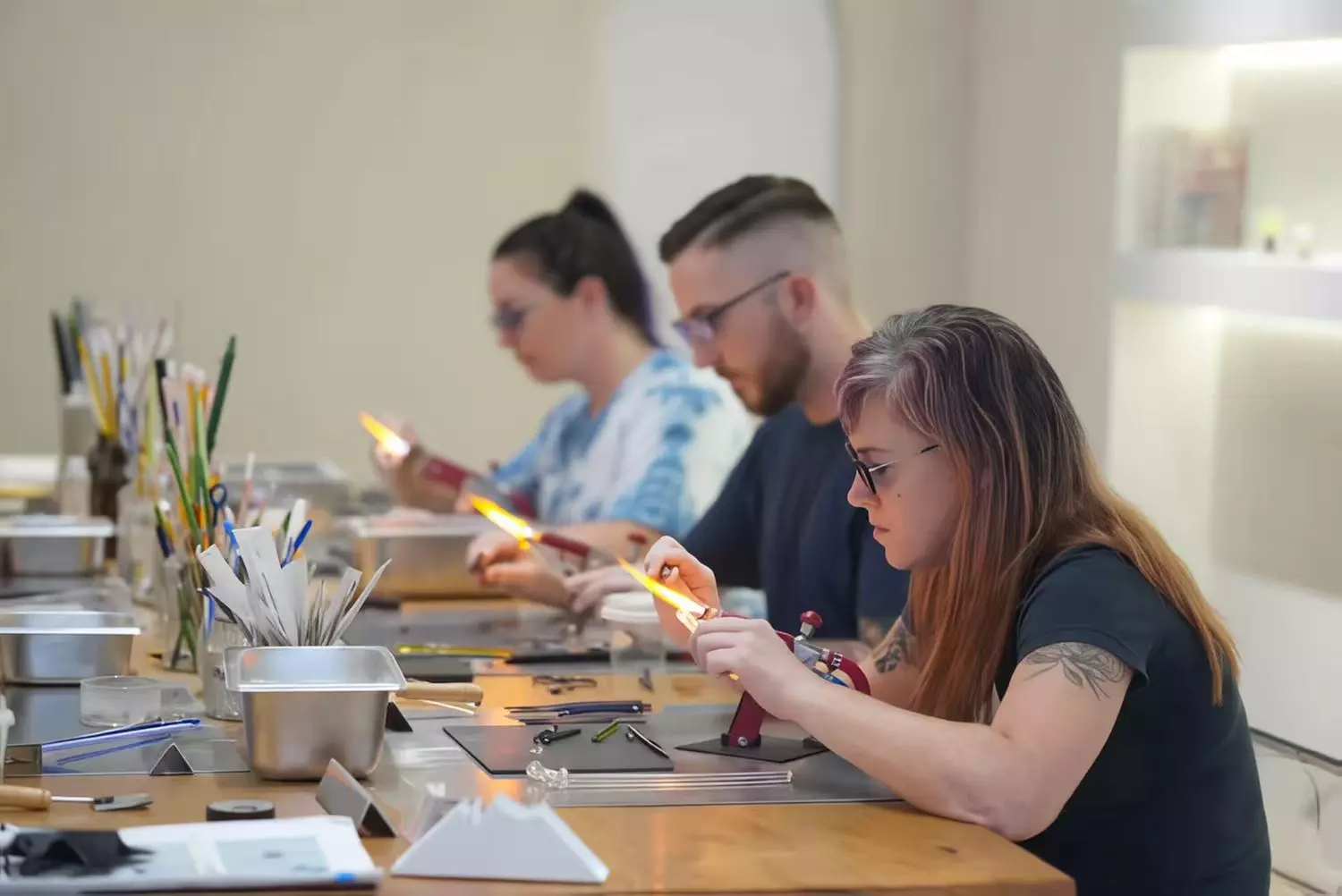 1, 2, or 2.5 Hours Hands-On Lampwork Glass Creative Workshop