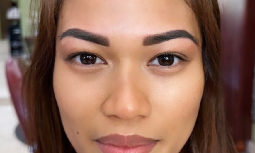 Image 2: Experience fuller brows with Naraz Beauty Gallery's microblading sessions, including a touch-up option, up to 50% off