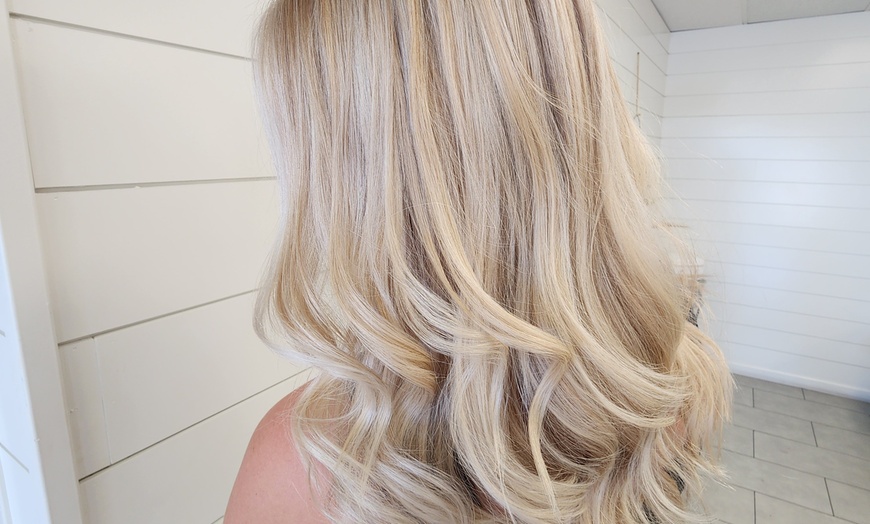 Image 1: Up to 55% Off on Salon - Hair Color / Highlights at Honey Strands Salon