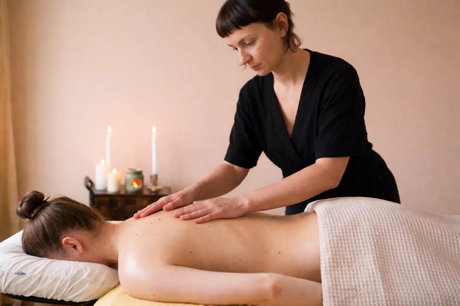 Aromaöl-Ganzkörpermassage oder -Rücken-, Schulter- und Nacken-Massage