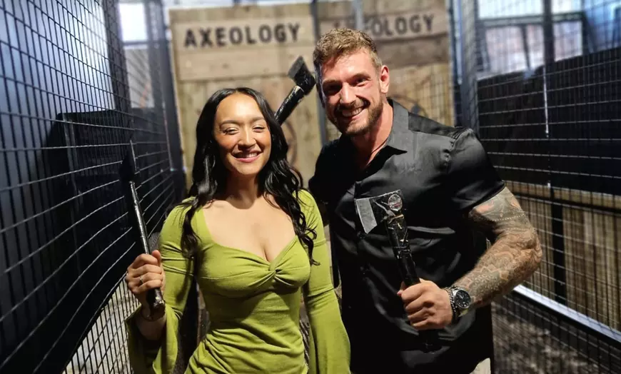 Image 1: Up to 30% Off on Axe Throwing at Axeology Axe Throwing