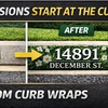 Image 1: One or Two Curb Appeal Vinyl Prints for Your Home