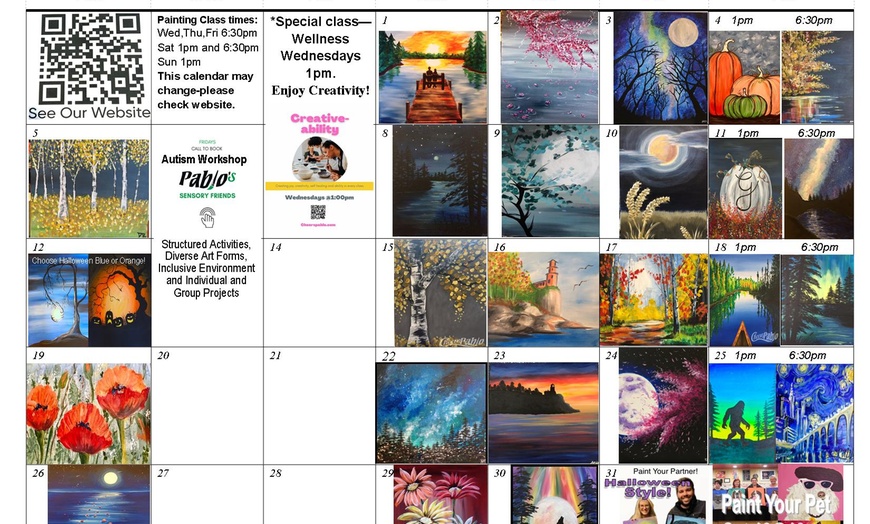 Image 1: Unleash Your Inner Artist at Painting Class w/ Chips & Bottled Water for 1 or 2 at Cheers Pablo at Up to 38% Off
