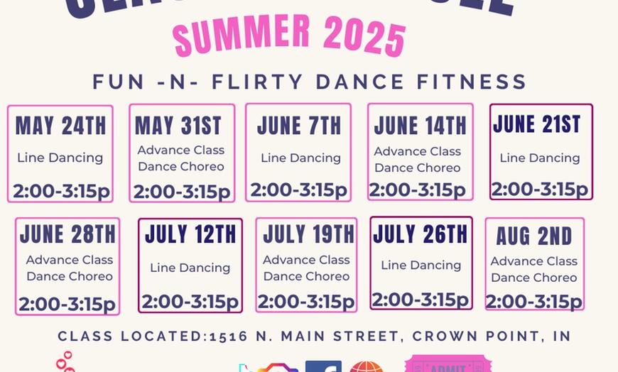 Image 1: Join Fun -n- Flirty Dance Fitness at Flirty Dance Fitness Class for 2 or 4 classes in Crown Point or Steger with up to 33% off