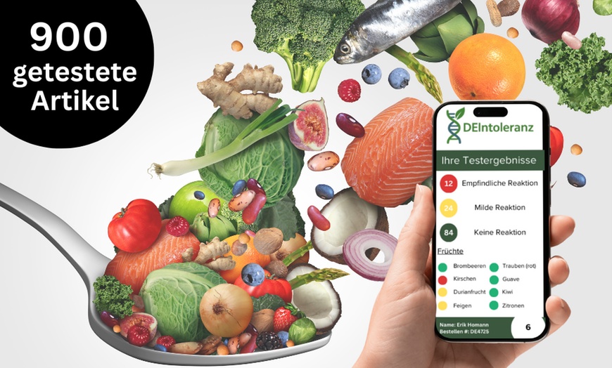 Image 1: Teste deine Lebensmittelverträglichkeit von bis zu 900 Lebensmitteln