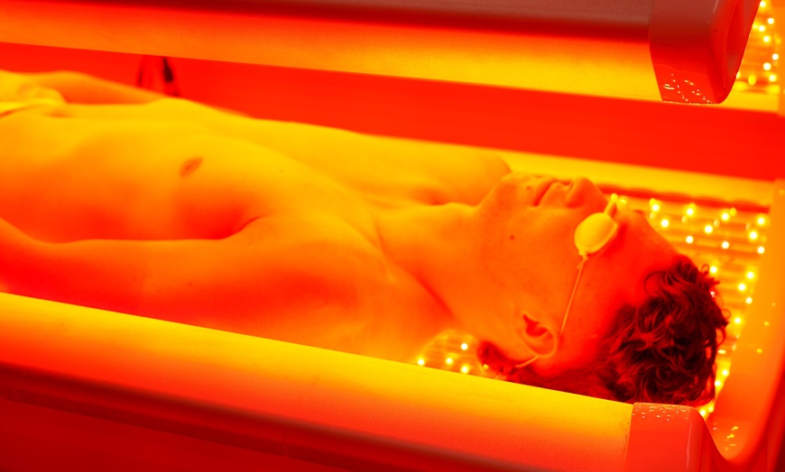 Image 1: Two Sessions: Full Body Red Light Therapy