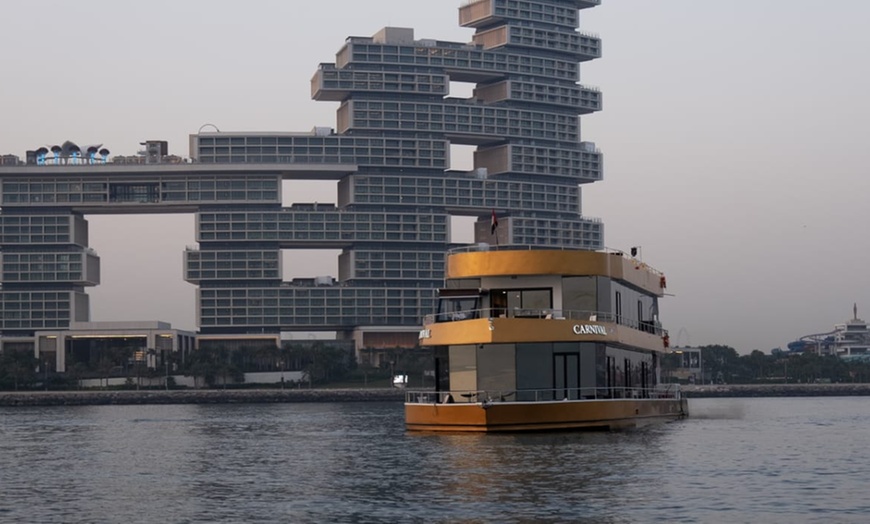 Image 3: Explore a Two-Hour Marina Dinner Dhow Cruise for Two People 