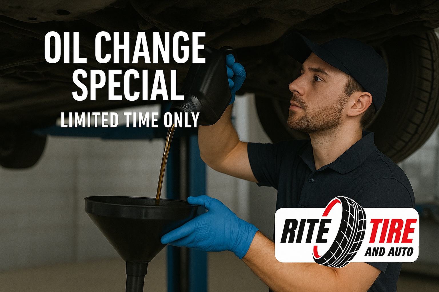 Up to 67% Off on Synthetic Oil Change at Rite tire & auto